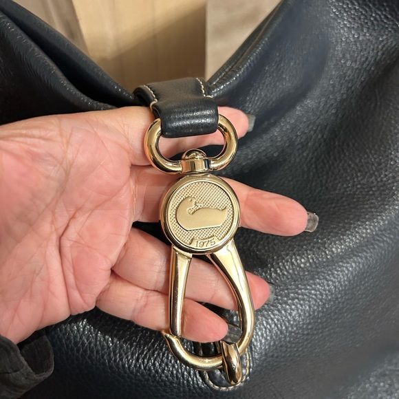 Dooney & Bourke Lucca Black Leather Logo Lock Hobo Bag 🆕 - Picture 9 of 16